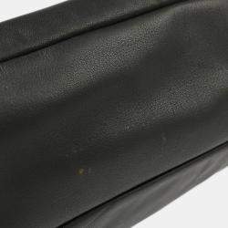 Pre Owned Prada Black Leather Shoulder Bag