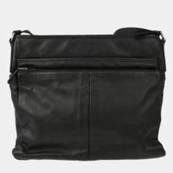 Pre Owned Prada Black Leather Shoulder Bag