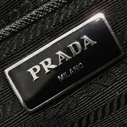 Pre Owned Prada Black Tessuto Satchel