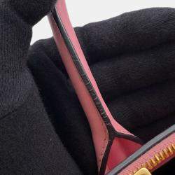 Pre Owned Prada Red City Calf Trimmed Saffiano Paradigme Bag