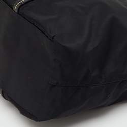 Pre Owned Prada Black Leather and Re-Nylon Tote