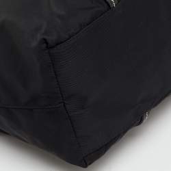Pre Owned Prada Black Leather and Re-Nylon Tote