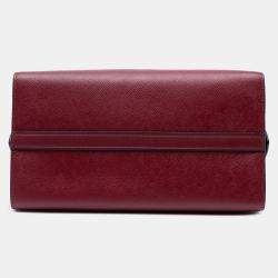 Pre Owned Prada Small Saffiano And City Calf Esplanade Satchel