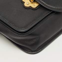Pre Owned Prada Black Leather Cahier Belt Bag