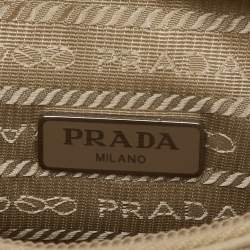 Pre Owned Prada Beige Nylon Re-Edition 2000 Shoulder Bag
