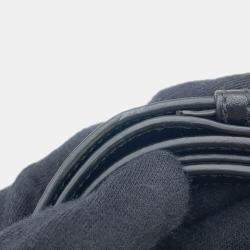 Pre Owned Prada Triangle Logo 2Way Handbag Beige/Black Fake Fur