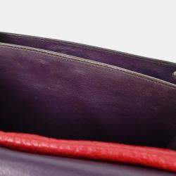 Pre Owned Prada Red Leather Handbag