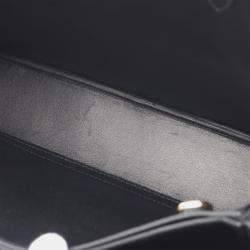 مملوكة مسبقًا Prada Buckle Medium Black Leather Shoulder Bag