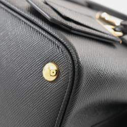 Pre Owned Prada Saffiano Cuir Handbag Saffiano Leather Black