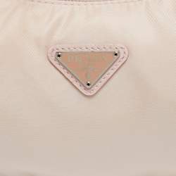 Pre Owned Prada Pink Re-Nylon Mini Re-Edition 2000 Baguette Bag