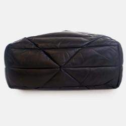 Pre Owned Prada Black Large Quilted Nappa Padded Tote