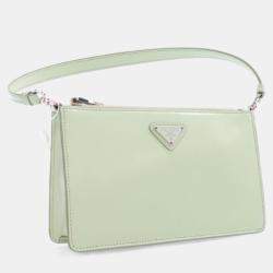 Pre Owned Prada Mini Brushed Leather Spazzolato