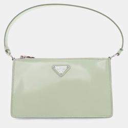 Pre Owned Prada Mini Brushed Leather Spazzolato