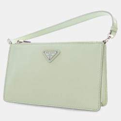 Pre Owned Prada Mini Brushed Leather Spazzolato