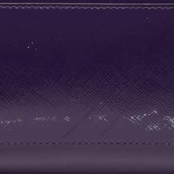 Pre Owned Prada Multicolor Saffiano Patent Leather Crystal Embellished Pyramid Frame Satchel