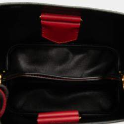 Pre Owned Prada Red Medium Saffiano Cuir Panier Satchel