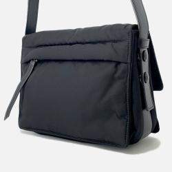 Pre Owned Prada Padded Re-Nylon Shoulder Bag Black Nylon Leather Size Small