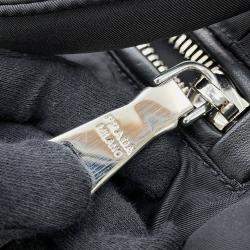 Pre Owned Prada Tessuto Bomber 2-Way Handbag Black Nylon