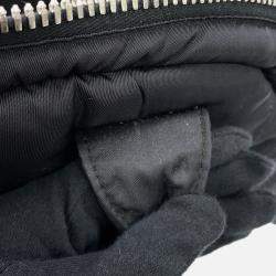 Pre Owned Prada Tessuto Bomber 2-Way Handbag Black Nylon