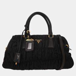 Pre Owned Prada Black Nylon Handbag