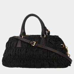 Pre Owned Prada Black Nylon Handbag