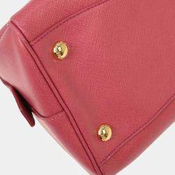 Pre Owned Prada Pink Leather 2way Handbag