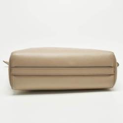 Pre Owned Prada Beige Saffiano Leather 2Way Tote