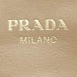 Pre Owned Prada Beige Saffiano Leather 2Way Tote
