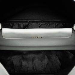 Pre Owned Prada White Large City Calf Double Satchel