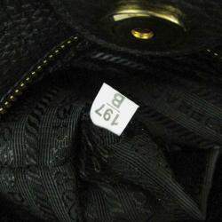 Pre Owned Prada Vitello Phenix Leather Handbag Black