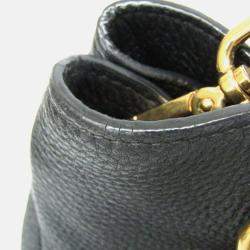 Pre Owned Prada Vitello Phenix Leather Handbag Black