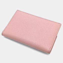 Pre Owned Prada Pink Leather card wallet