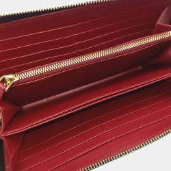 Pre Owned Prada Black Leather Dino Long Wallet