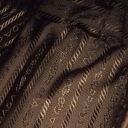 Pre Owned Prada Brown Canvas and Leather Canapa Logo Tote