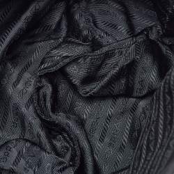 Pre Owned Prada Black Re-Nylon and Leather Tote