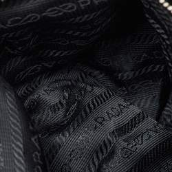 Pre Owned Prada Black Re-Nylon and Leather Tote