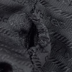 Pre Owned Prada Black Re-Nylon and Leather Tote