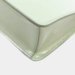 Pre Owned Prada Green Brushed Leather Shoulder Bag