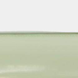 Pre Owned Prada Green Brushed Leather Shoulder Bag