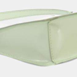 Pre Owned Prada Green Brushed Leather Shoulder Bag