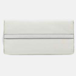 Pre Owned Prada City Calf Trimmed Saffiano Greche Paradigme Bag