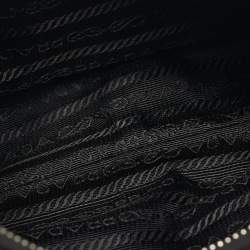 Pre Owned Prada Black Nylon and Saffiano Leather Re-Edition 2005 Shoulder Bag