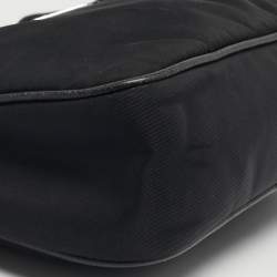 Pre Owned Prada Black Nylon and Saffiano Leather Re-Edition 2005 Shoulder Bag