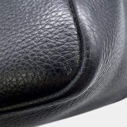 Pre Owned Prada Vitello Dino 2Way Handbag Black Leather