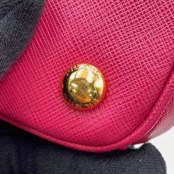 Pre Owned Prada Galleria 2 Way Bag Pink Leather