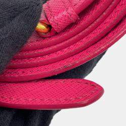 Pre Owned Prada Galleria 2 Way Bag Pink Leather