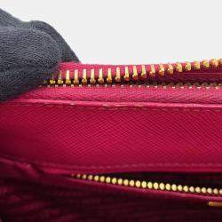 Pre Owned Prada Galleria 2 Way Bag Pink Leather