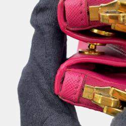 Pre Owned Prada Galleria 2 Way Bag Pink Leather