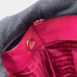 Pre Owned Prada Galleria 2 Way Bag Pink Leather