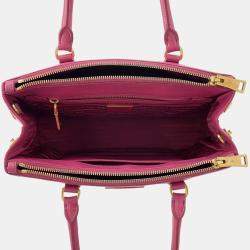 Pre Owned Prada Galleria 2 Way Bag Pink Leather